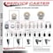 Service Caster 3 Nylon Wheel Swivel 7/16'' Grip Ring Stem Caster with Brake SCC-GR20S314-NYS-PLB-716138 - alternate 2